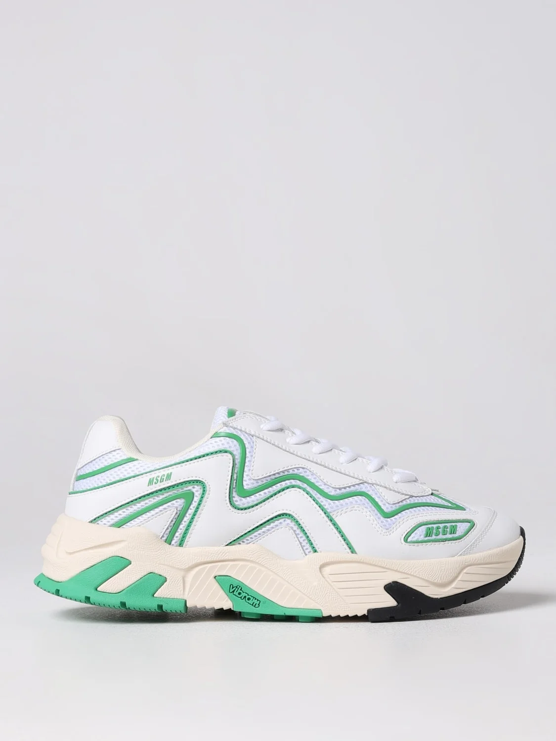 MSGM sneakers in leather and mesh - 1