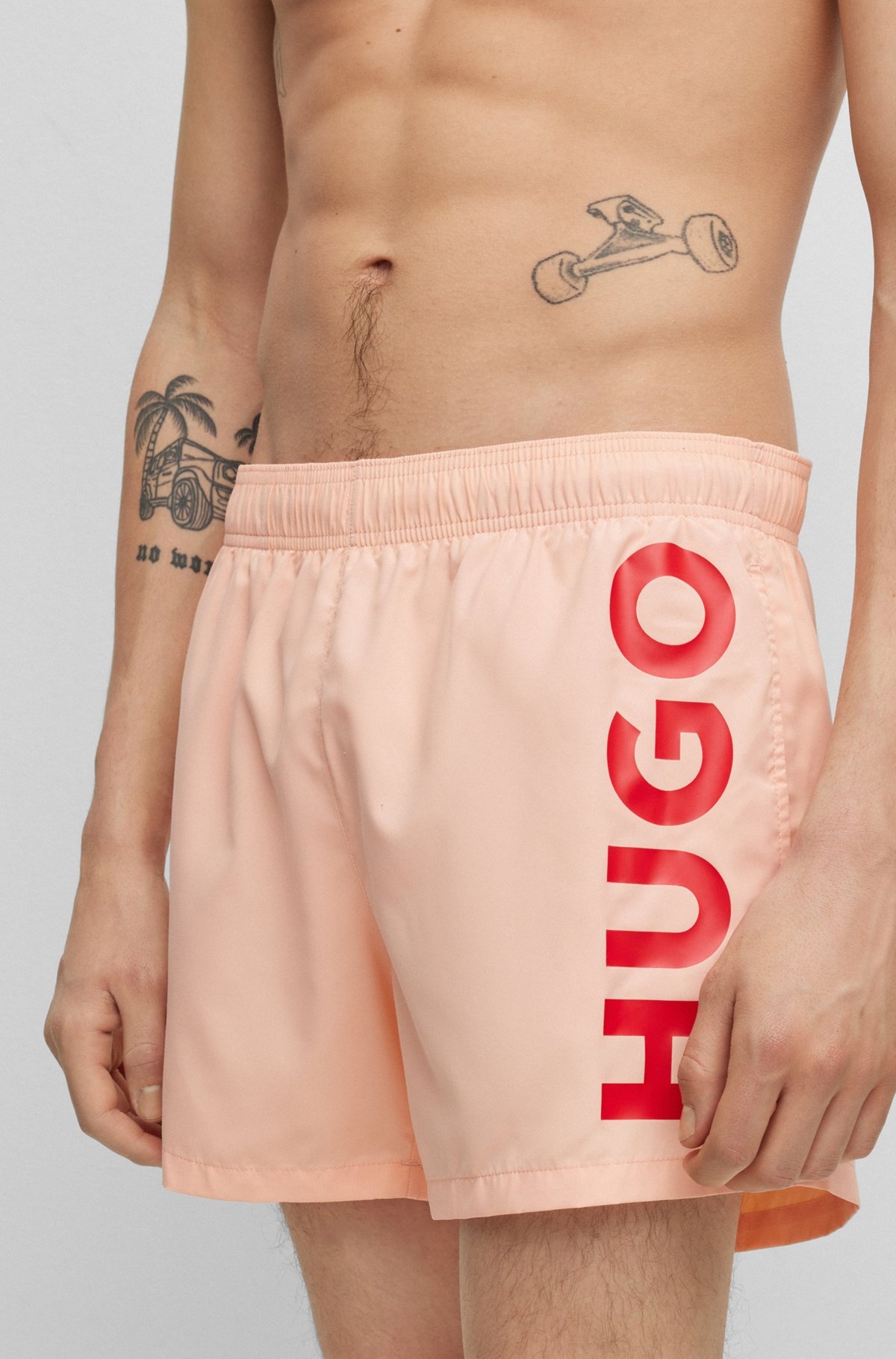 SWIM SHORTS WITH LOGO PRINT - 3