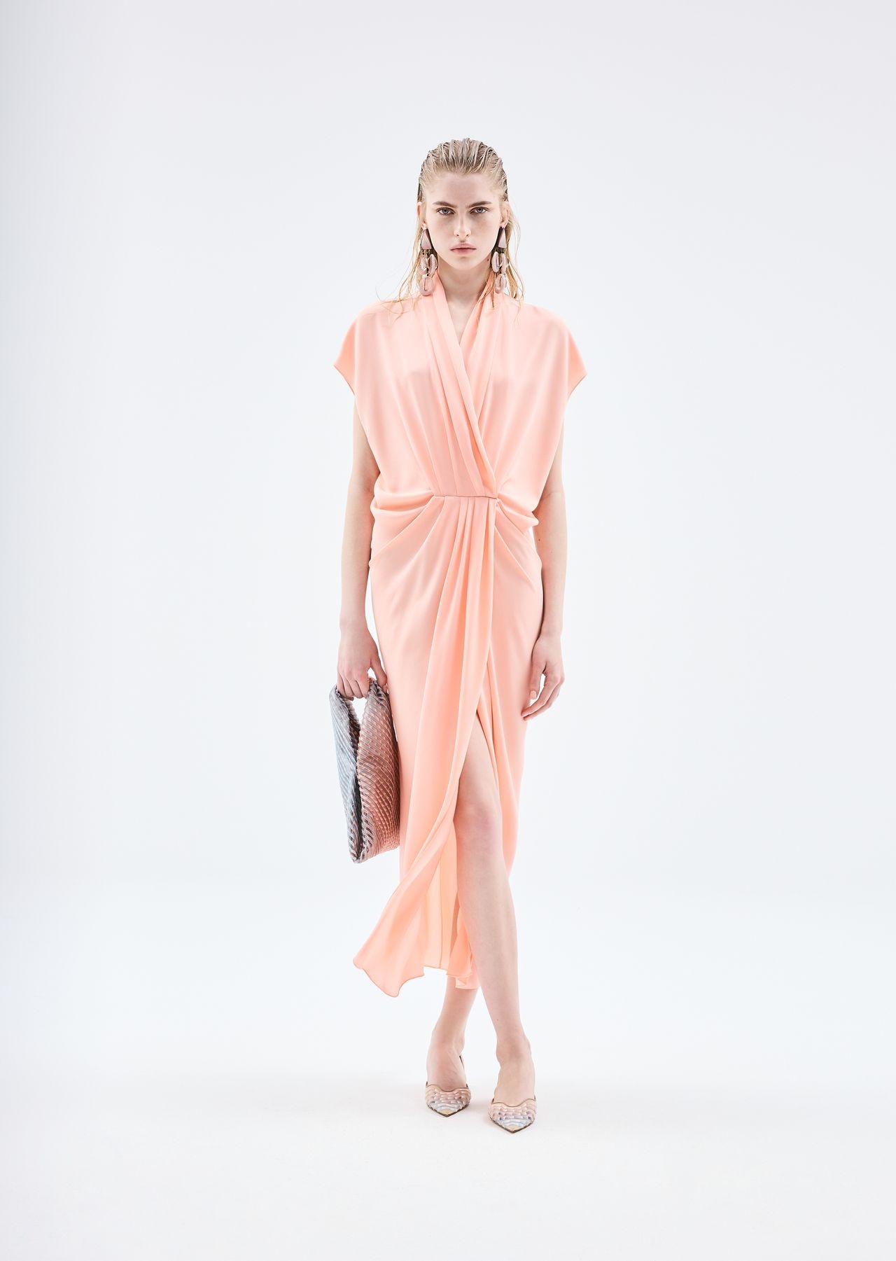 ASV triple silk georgette long dress - 6