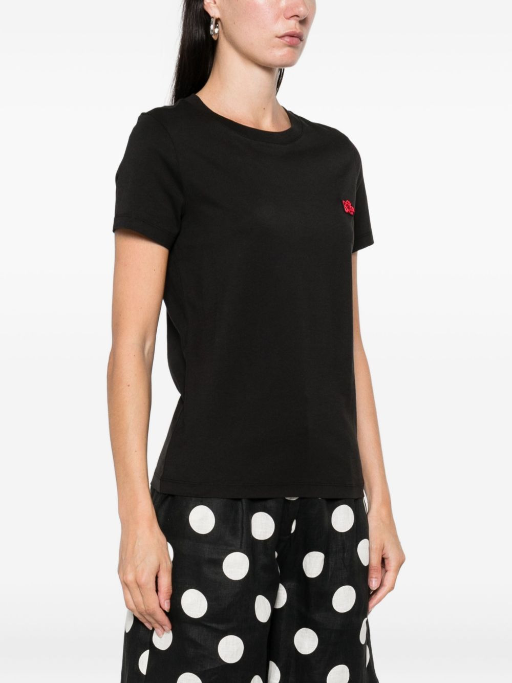 'Boke Flower' embroidered T-shirt - 3
