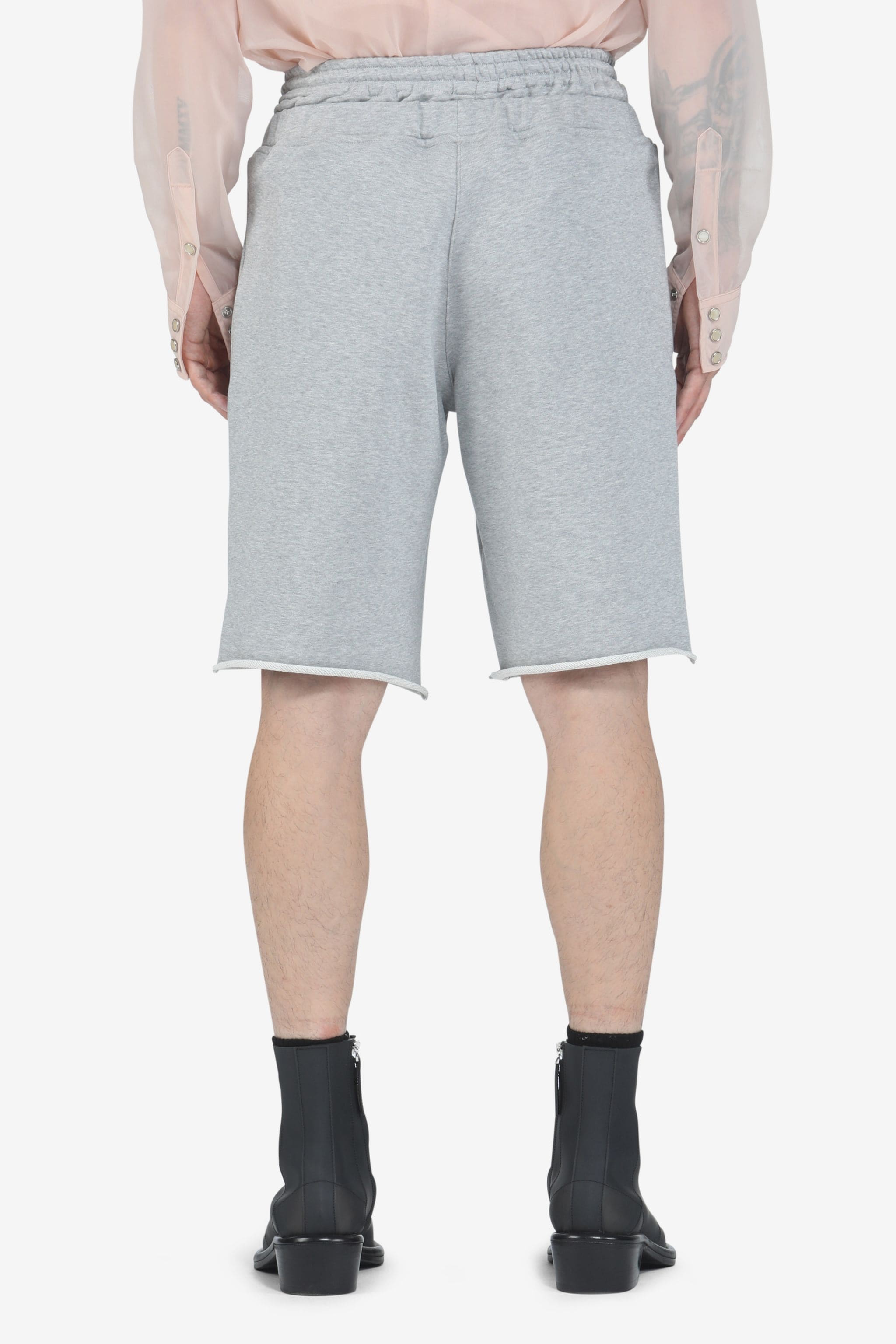 LOGO-EMBROIDERED COTTON SHORTS - 2