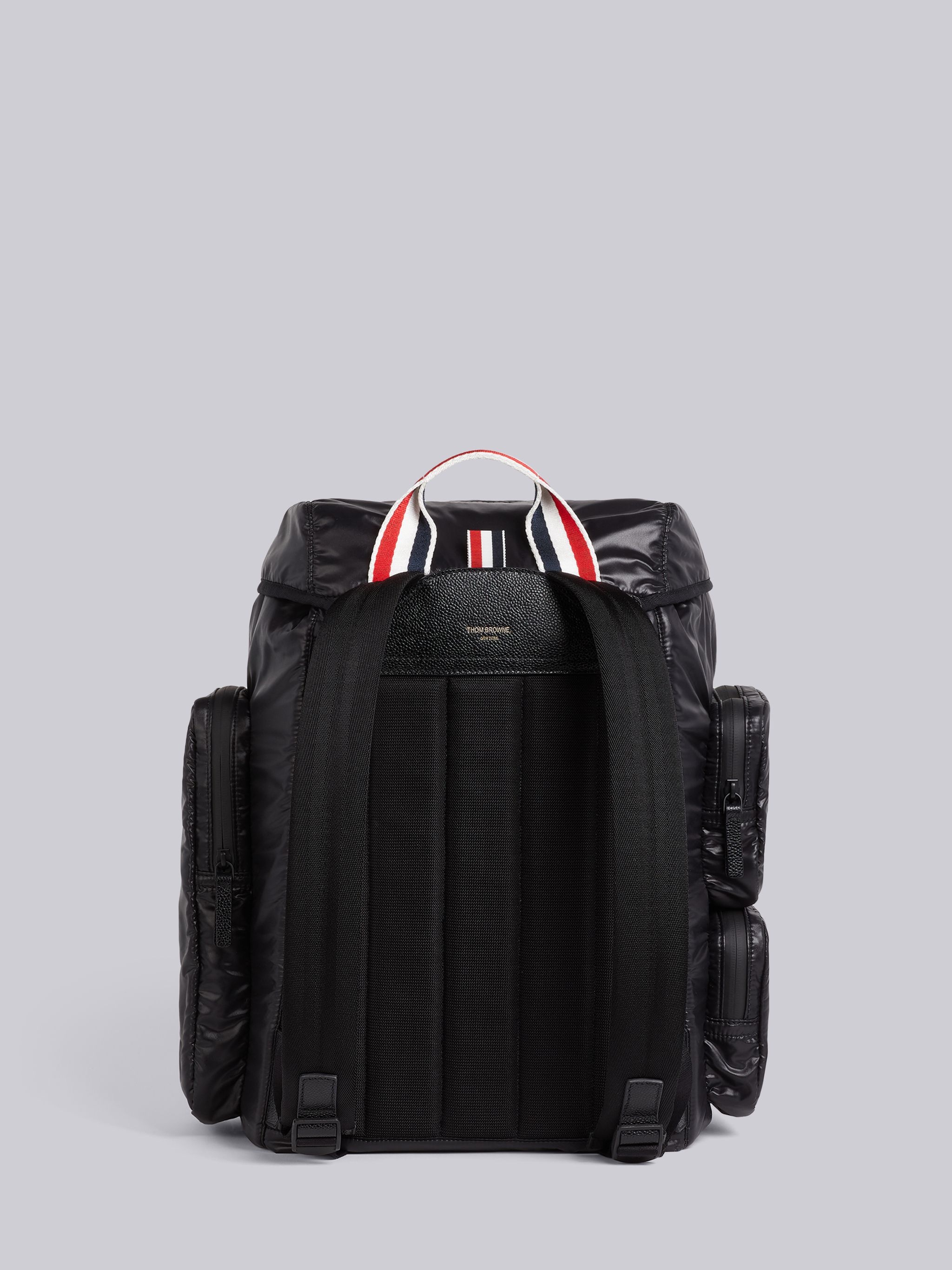 Black Ripstop Tricolor Webbing Backpack - 2