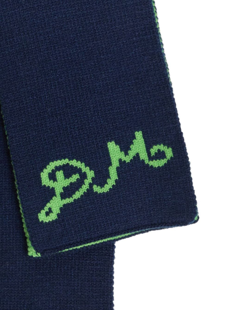 DAMSON MADDER. initials-detail scarf outlook