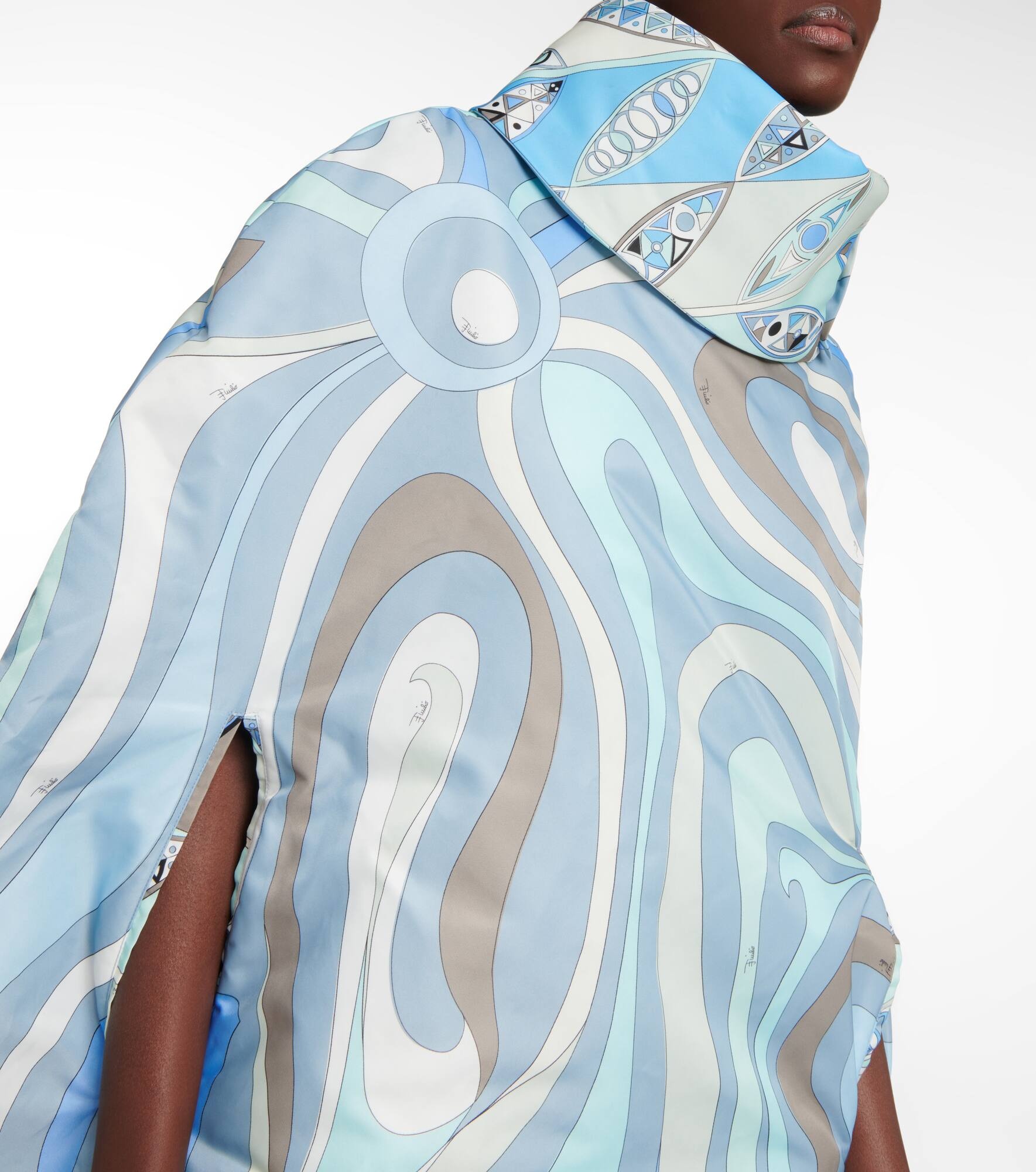 x Fusalp printed poncho - 6