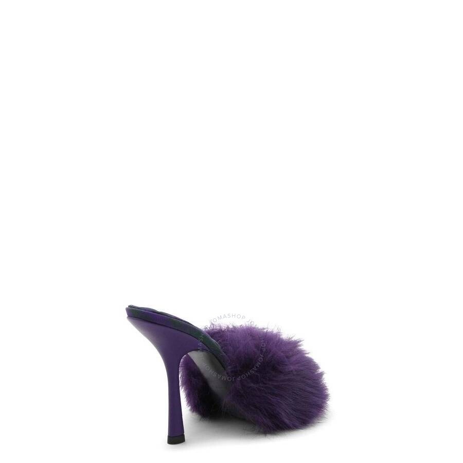 Burberry Shearling Minnie Slip-On Mules - 3