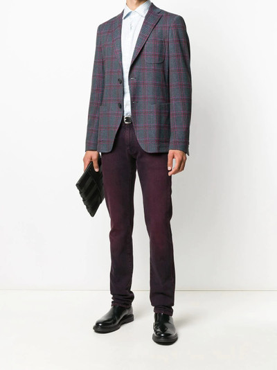 Etro checked blazer outlook