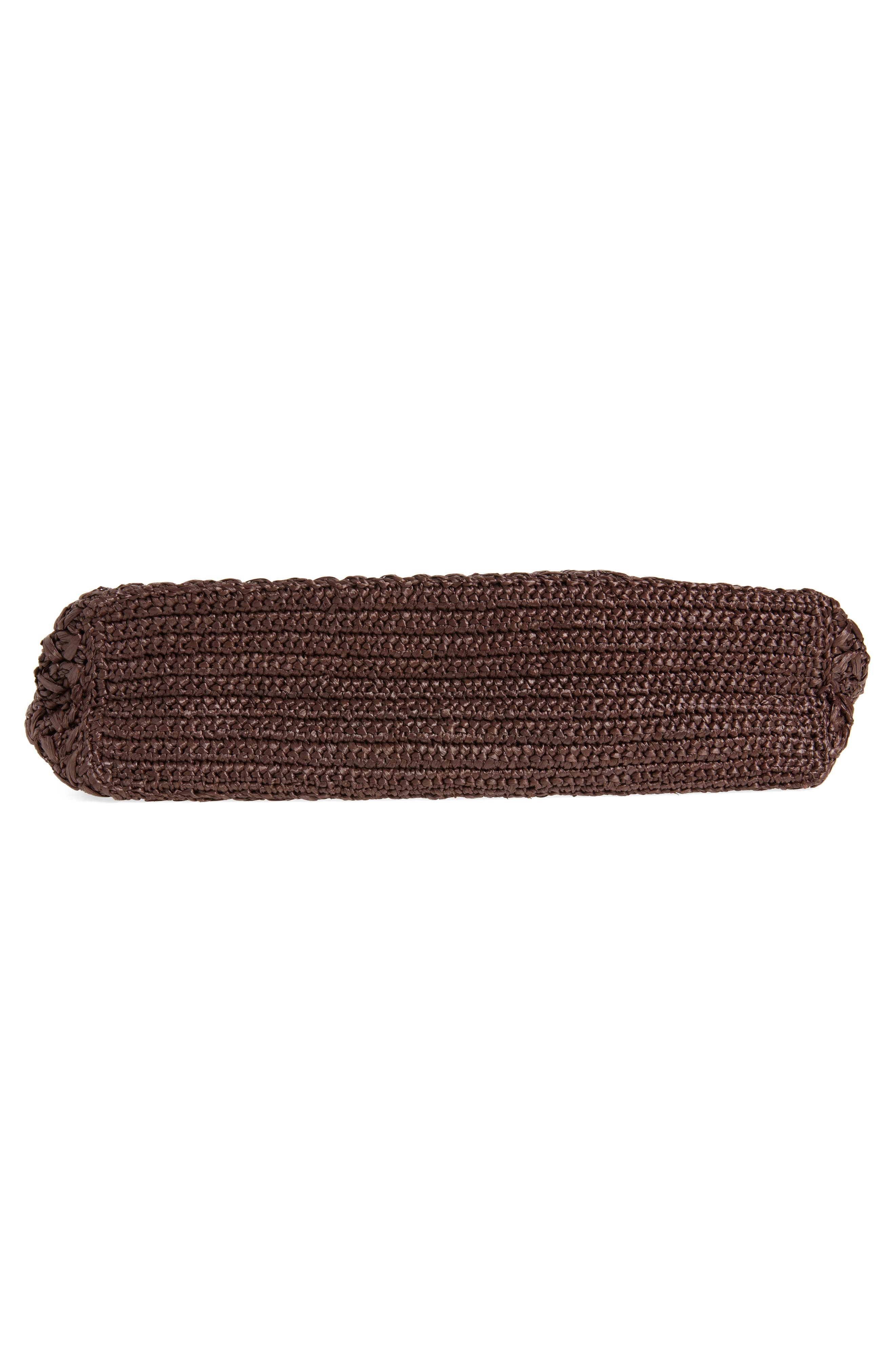 Dolce&Gabbana Adamo Raffia Shopper Bag in Moro/Ebano at Nordstrom - 6