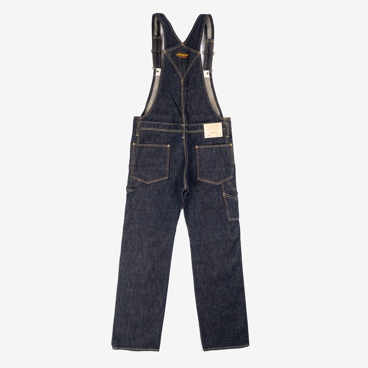 IH-805 21oz Selvedge Denim Double Knee Overalls - Indigo - 4