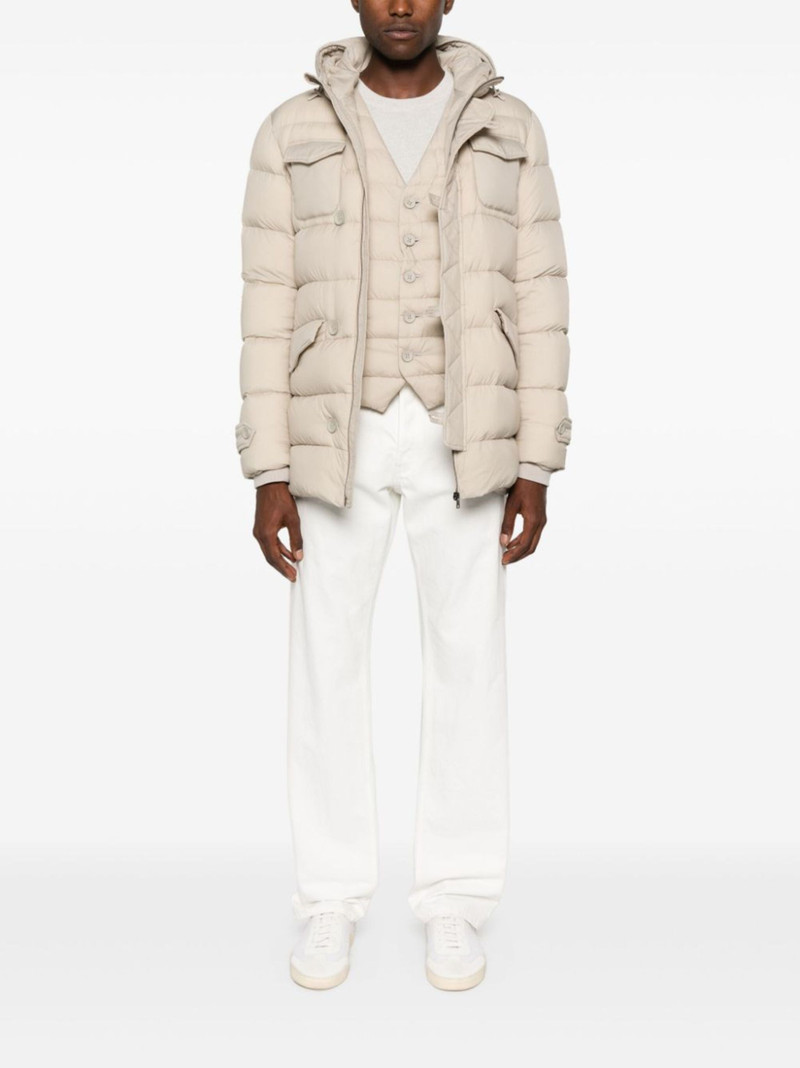 Herno V-neck down gilet outlook