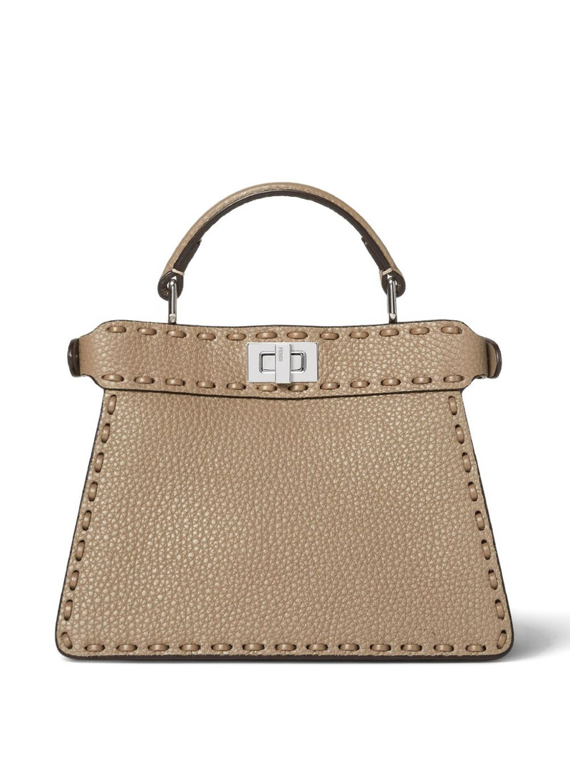 FENDI Peekaboo stitched top handle shoulder bag outlook