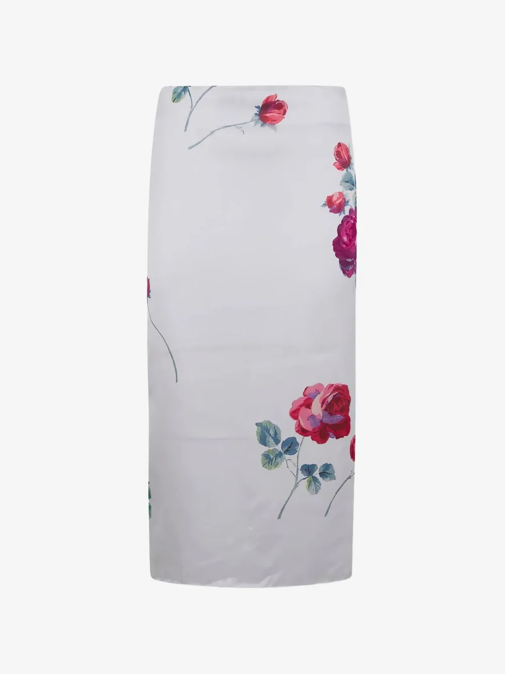 floral-print midi skirt - 1