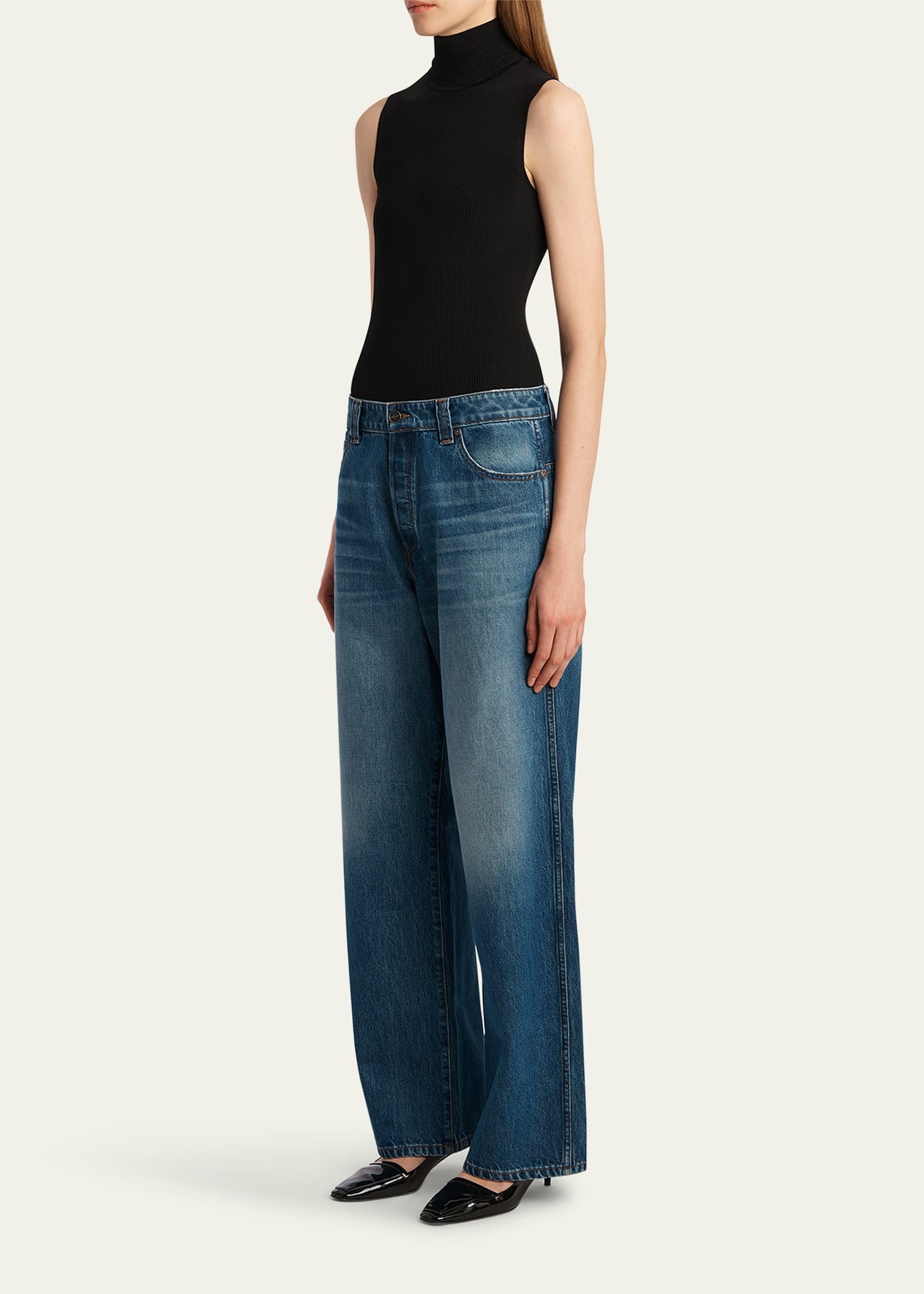 Winslow Low-Rise Wide-Leg Jeans - 2