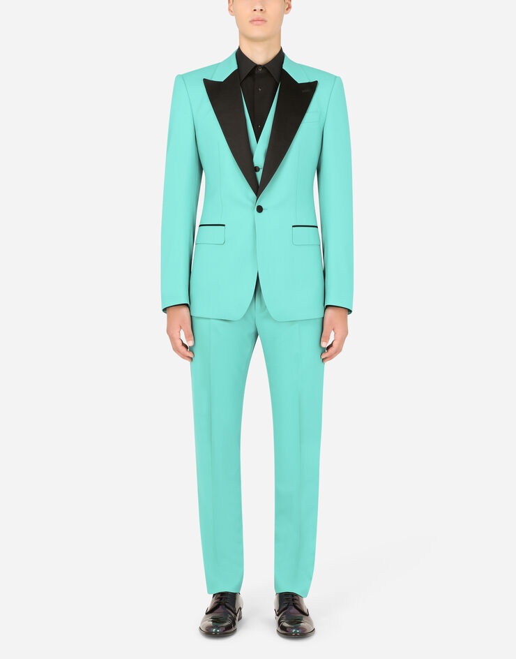 Three-piece stretch wool Sicilia-fit tuxedo suit - 1