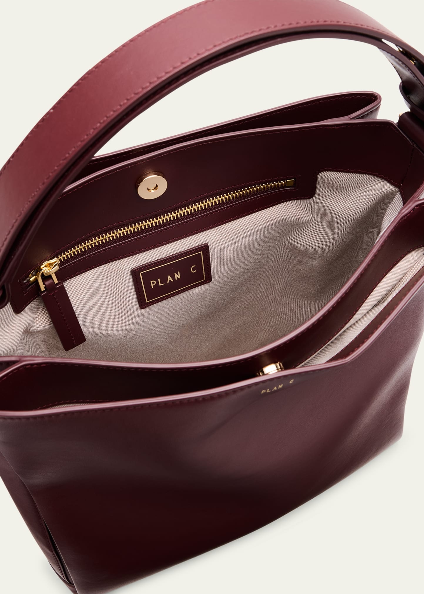 Folded Tote Bag in Vitello Leather - 4