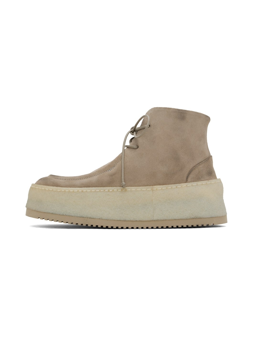 Gray Parapana Lace Up Ankle Boots - 3