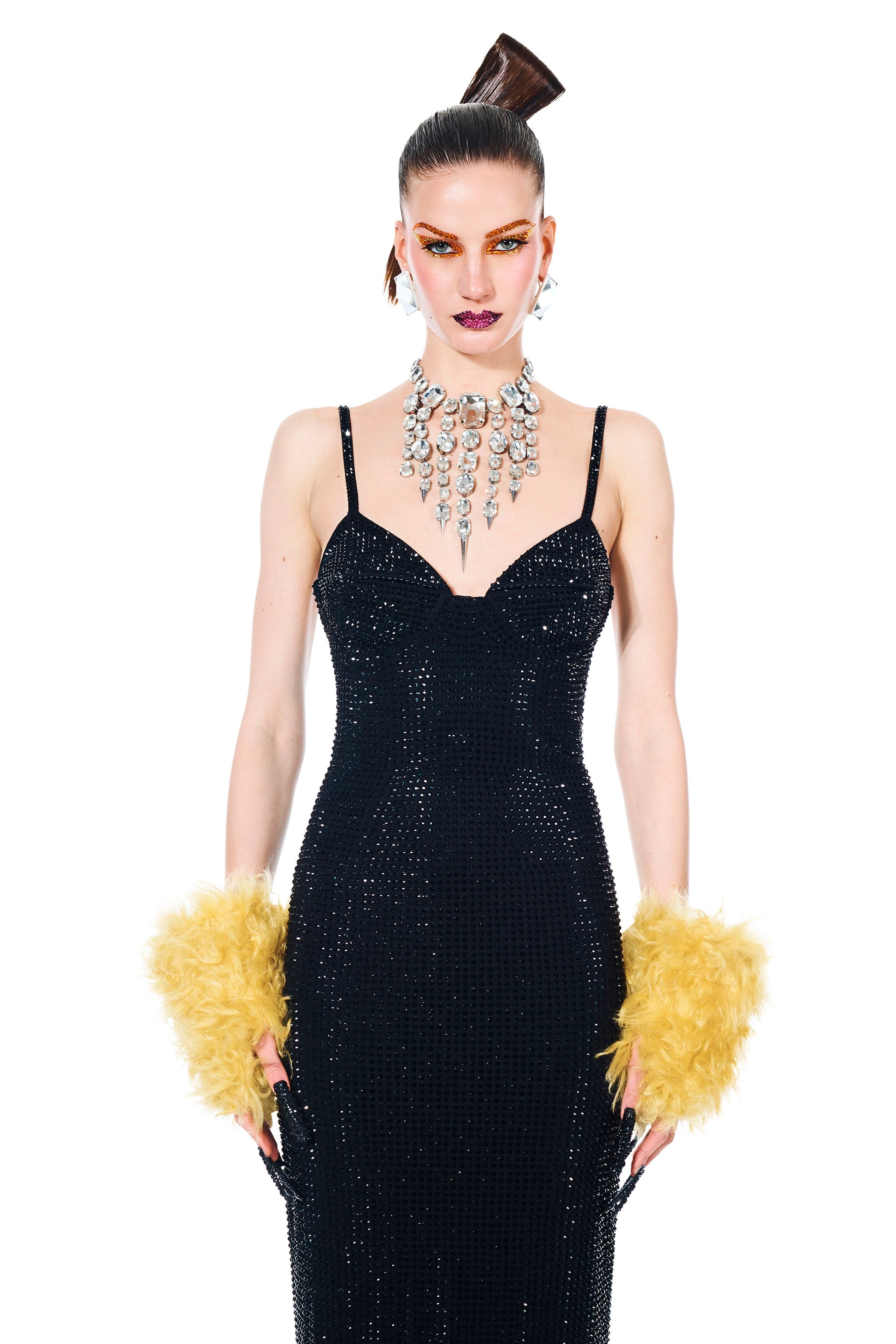 CRYSTAL EMBELLISHED GOWN - 3