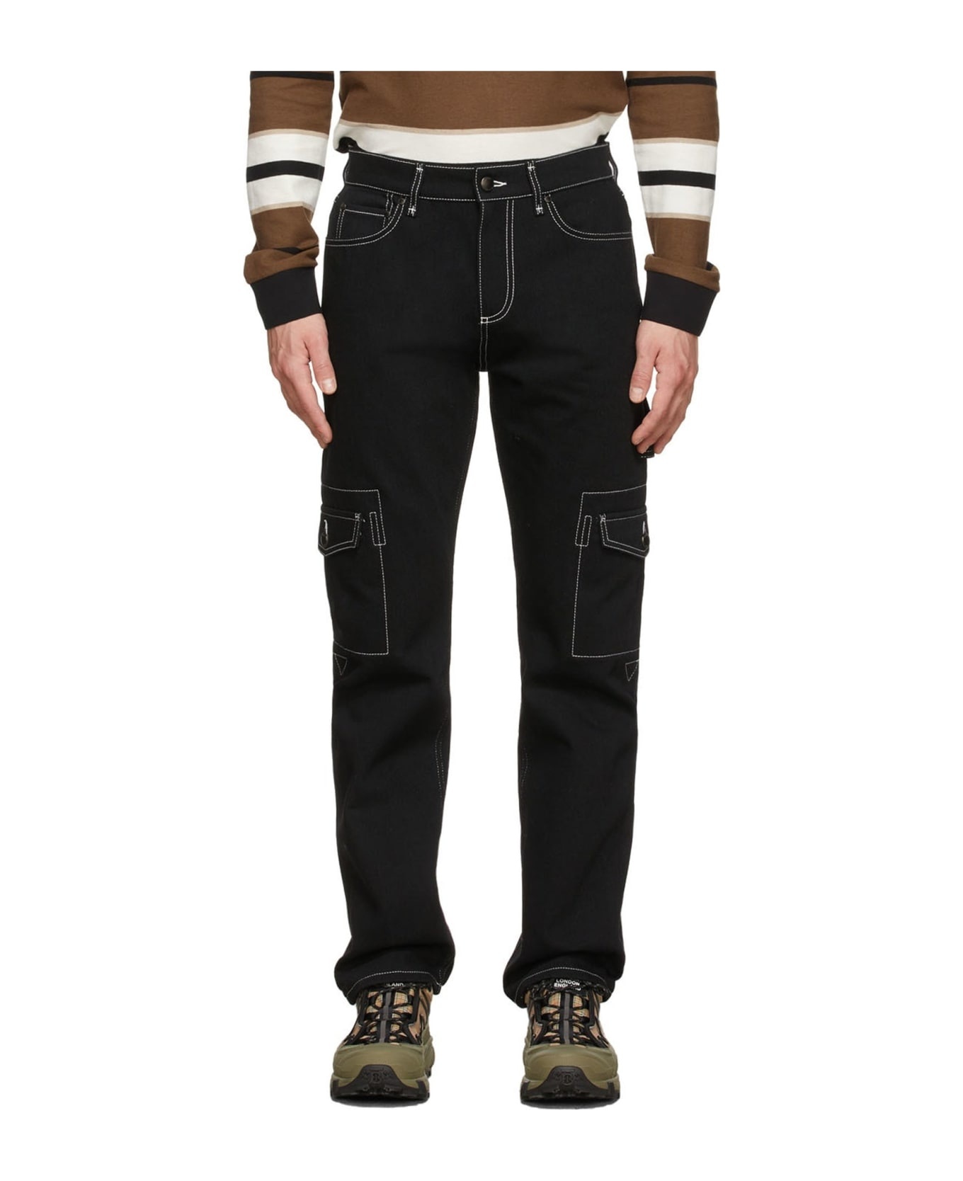 Denim Cargo Pants - 2