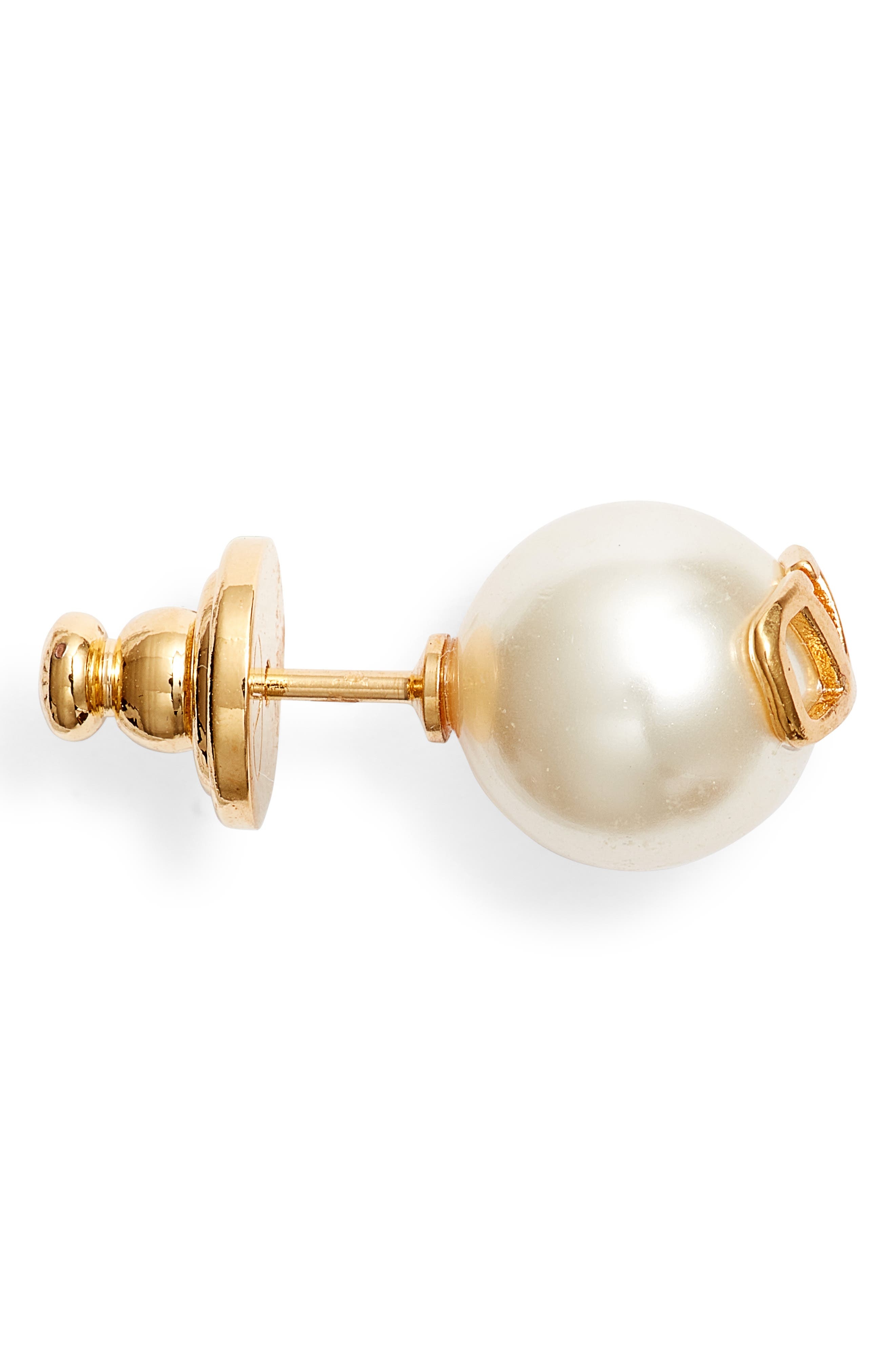 VLOGO Imitation Pearl Stud Earrings - 4
