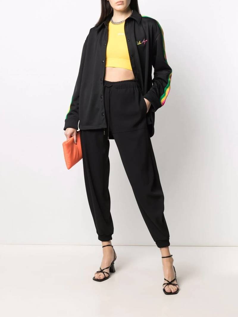 Palm Angels Miami logo-embroidered shirt outlook