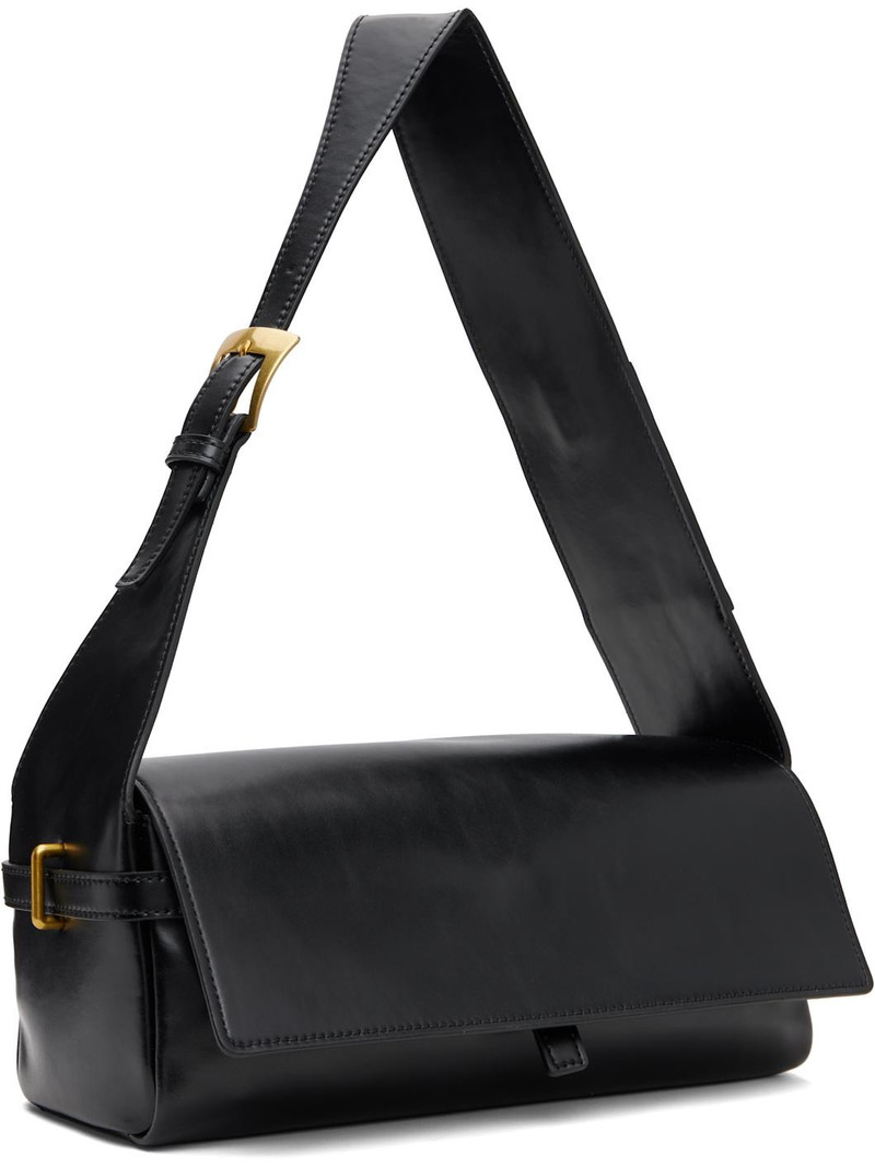 OPEN YY Black Leather Belting Duffle Bag outlook