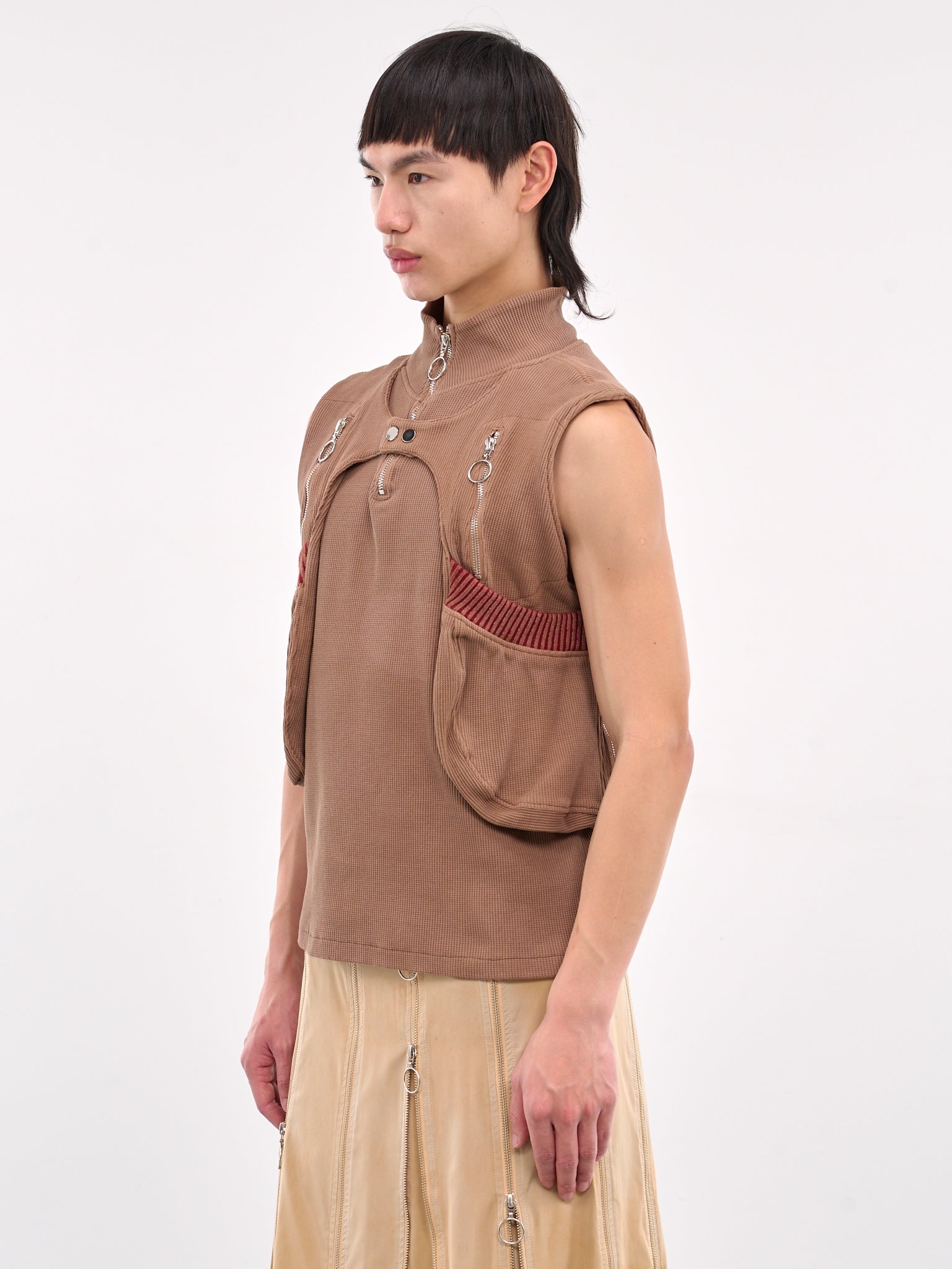 Waffle Jersey Utility Vest - 2
