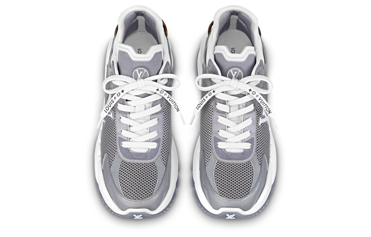 (WMNS) LOUIS VUITTON Run 55 Sneakers 'Grey Silver' 1ABVJ4 - 3