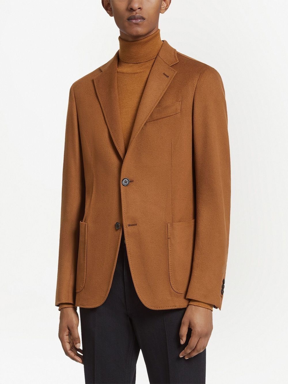Oasi single-breasted cashmere blazer - 3