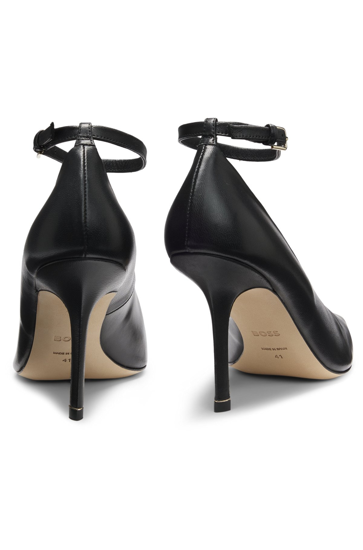 NAPPA-LEATHER PUMPS WITH ANKLE STRAP - 5