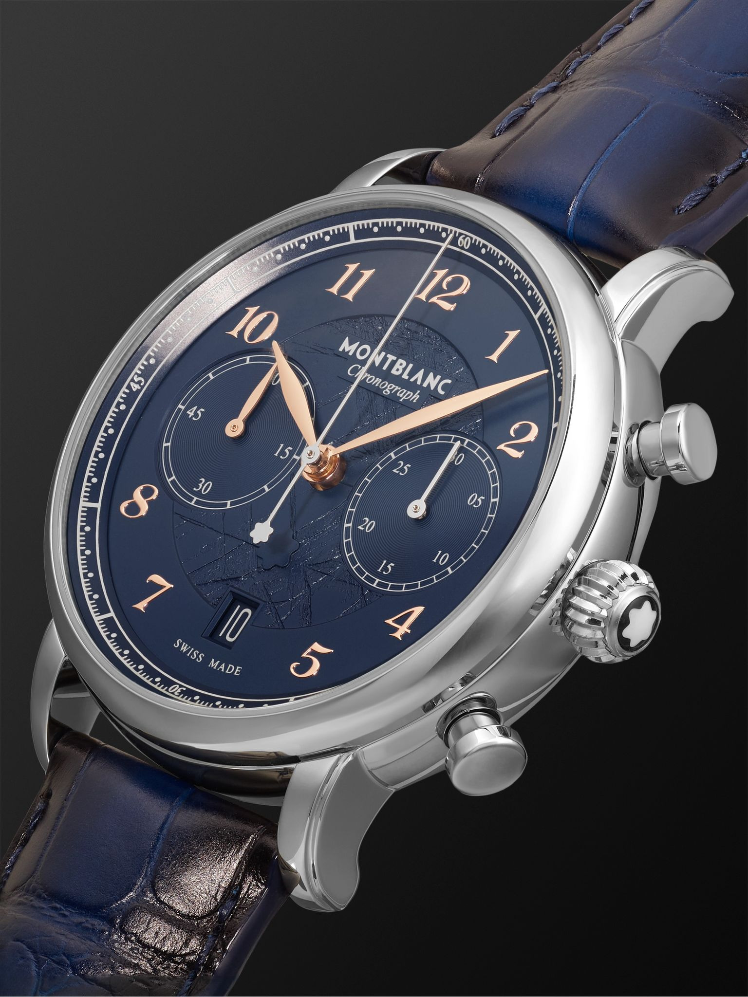 Star Legacy Limited Edition Automatic Chronograph 42mm Stainless Steel and Alligator Watch, Ref. No. - 4