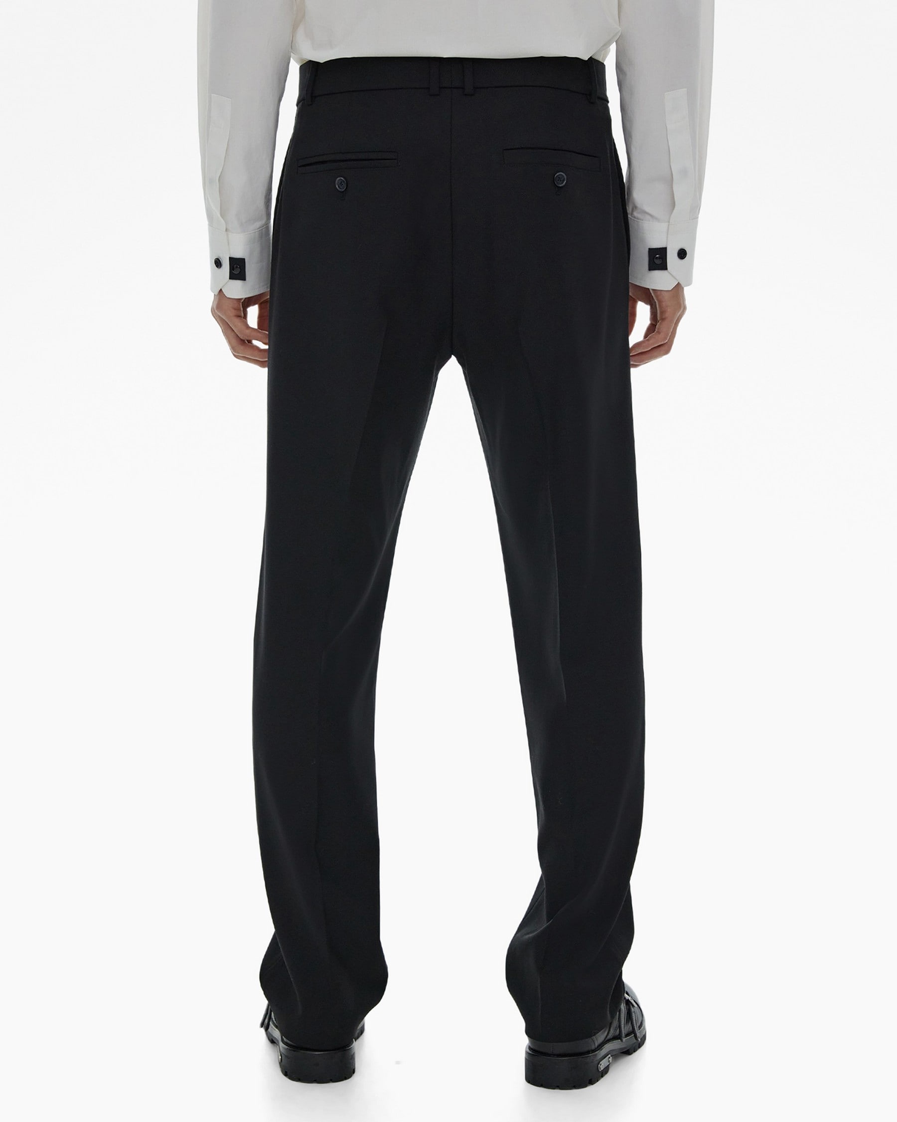 STRETCH WOOL SUIT PANT - 4
