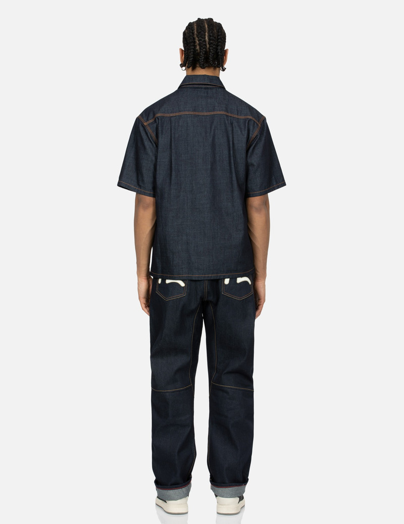 SEAGULL EMBROIDERY 3D CUT JEANS 5