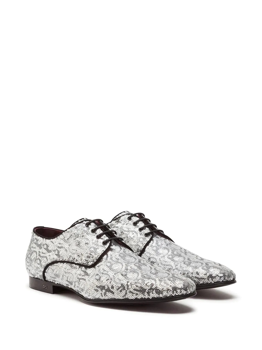 sequin-embellished Derby shoes - 2