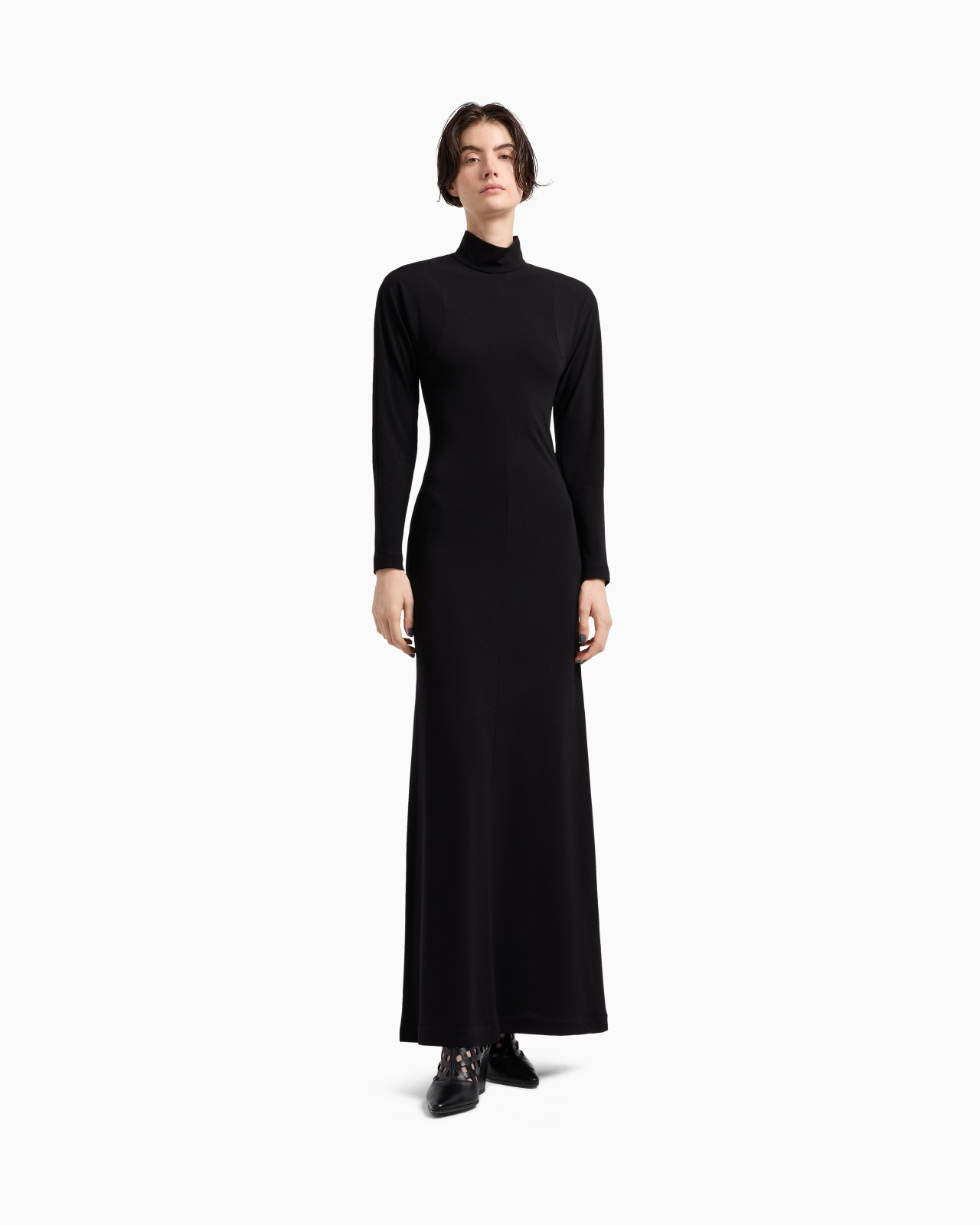 ASV POLYGON CAPSULE COLLECTION VISCOSE CRÊPE INTERLOCK LONG DRESS - 4