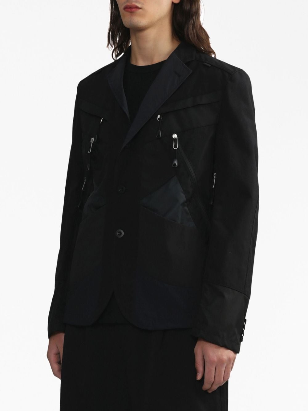 panelled double-breasted blazer