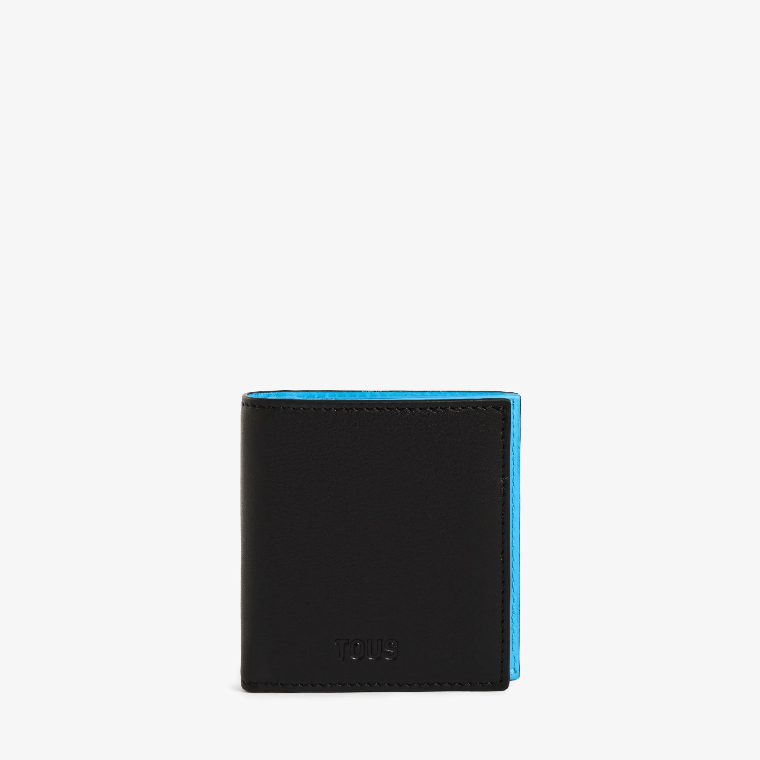 Black and blue leather Wallet-change purse TOUS Man - 1