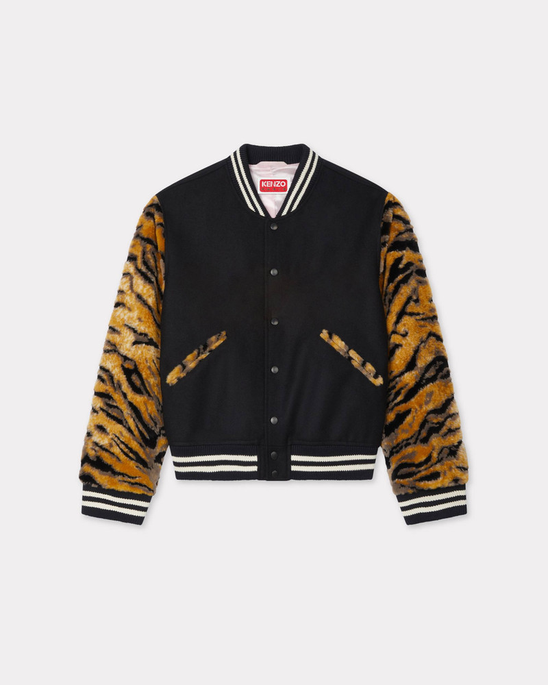 'KENZO Tiger' genderless varsity jacket in virgin wool 1