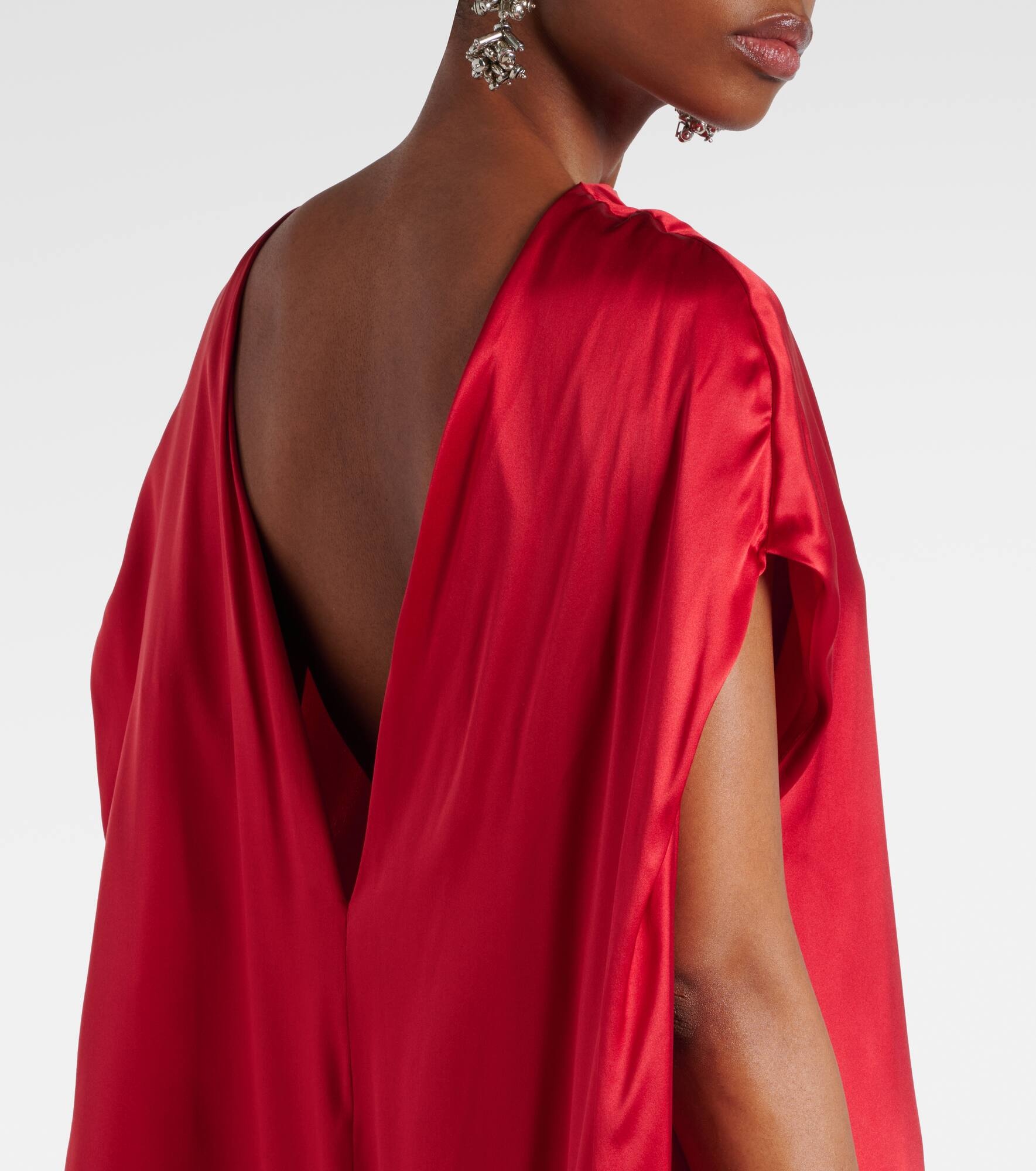 Silk-blend satin gown - 6