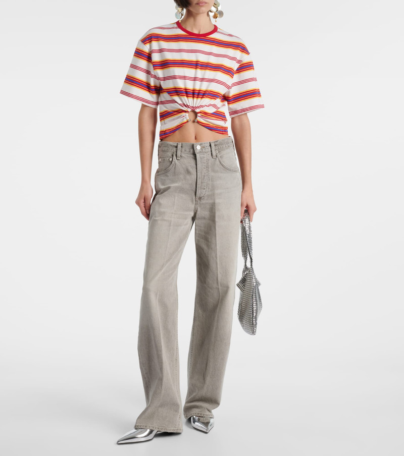 PARIS TEXAS Jessica mirrored leather slingback pumps outlook