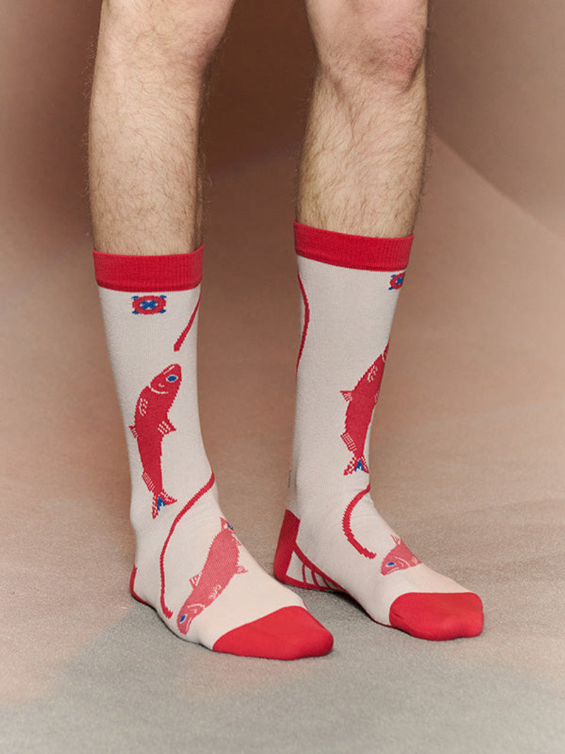 HENRIK VIBSKOV CATCH MATCH SOCKS  - CATCH GREY outlook