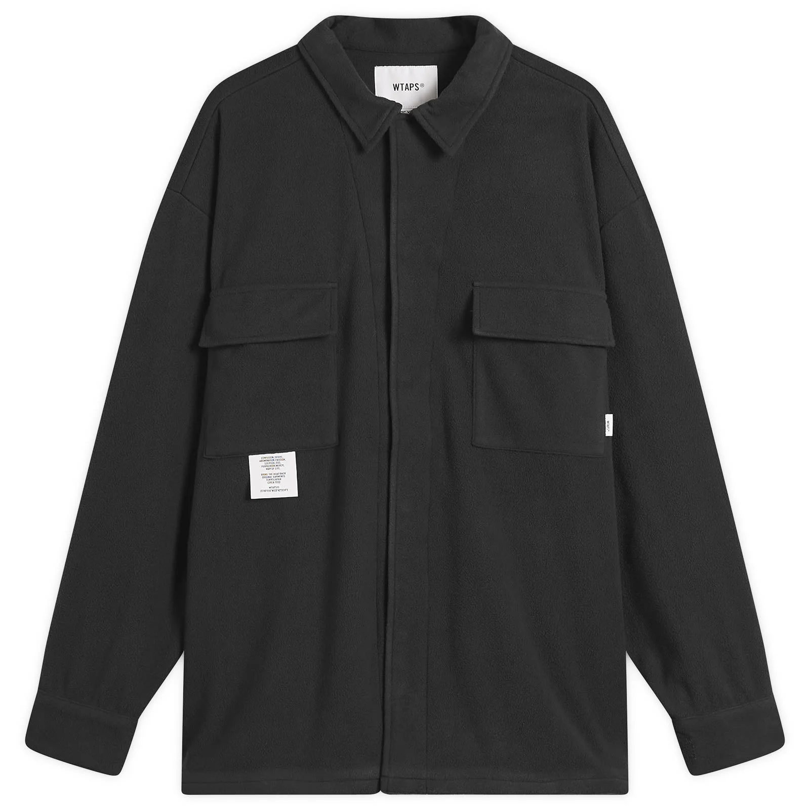 WTAPS Poly Fleece Back Motif Overshirt - 1