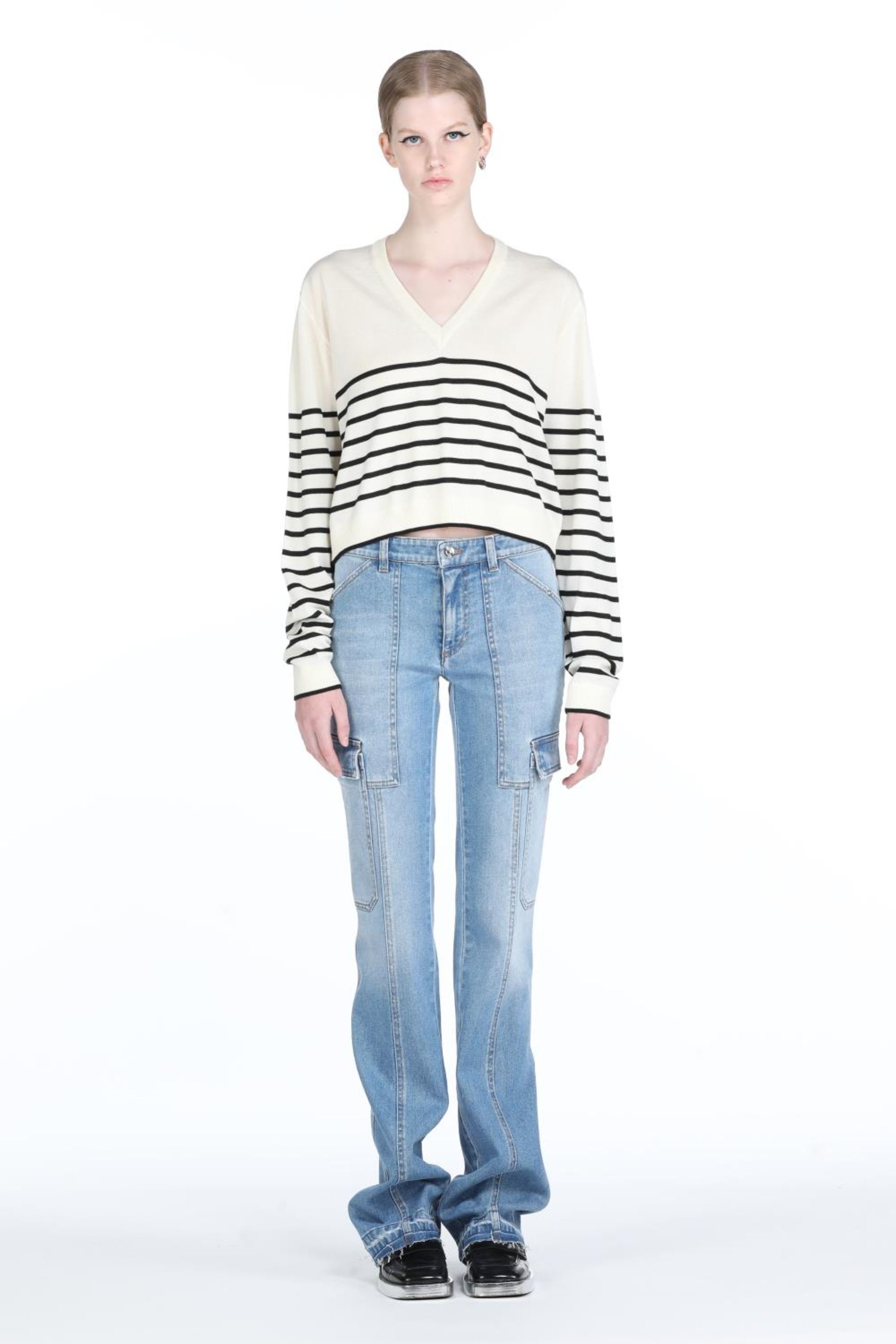 STRIPED WOOL SWEATER - 4