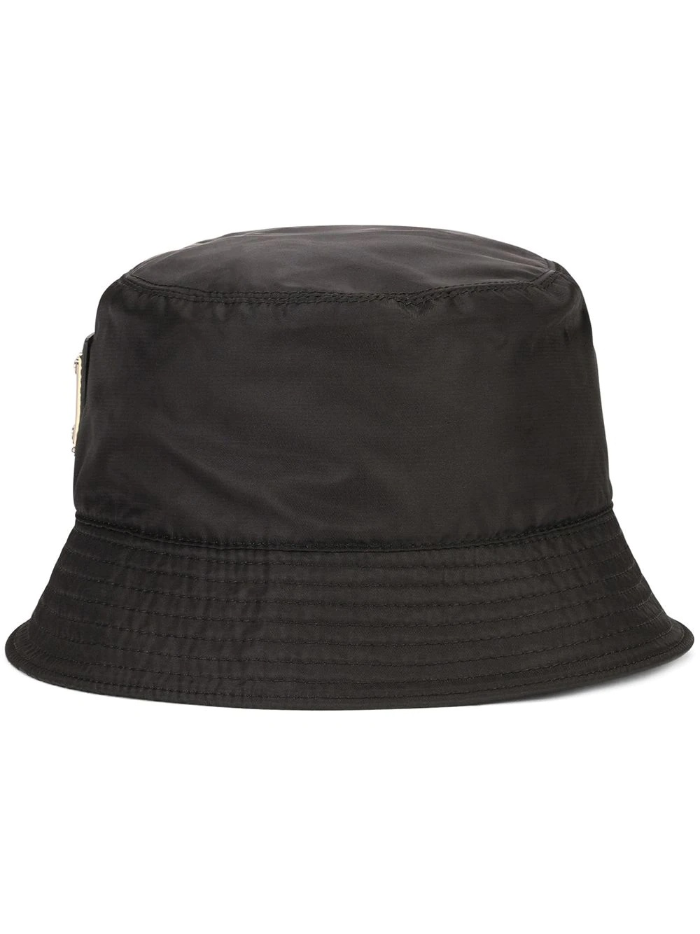 logo-plaque bucket hat - 1