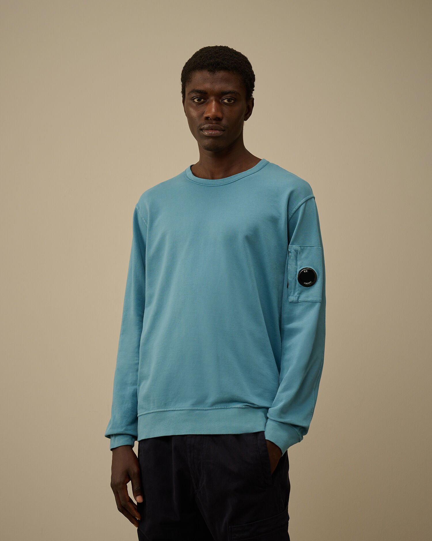 Light Fleece Crewneck Lens Sweatshirt - 3