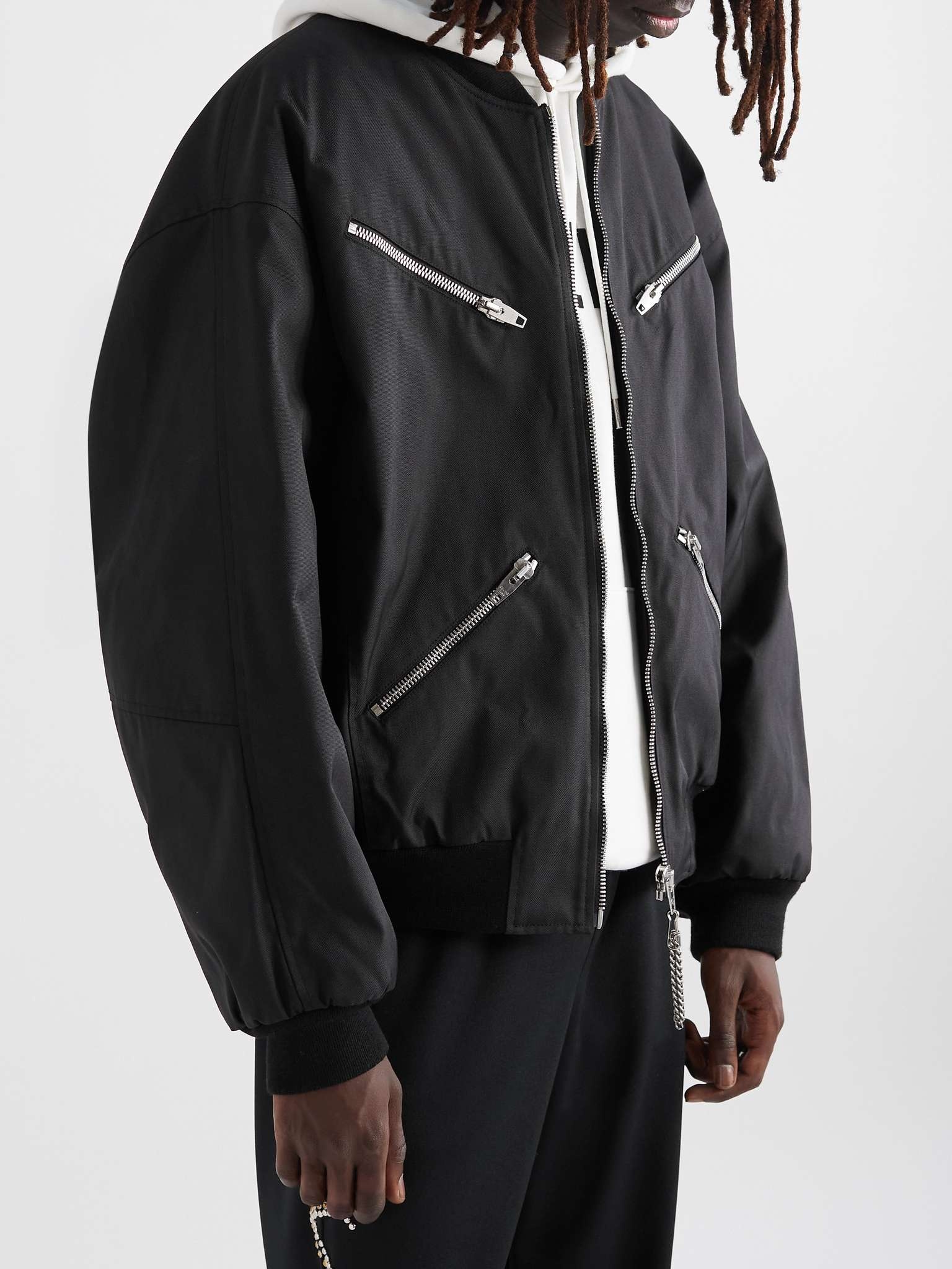 Logo-Embellished Nylon Bomber Jacket - 4