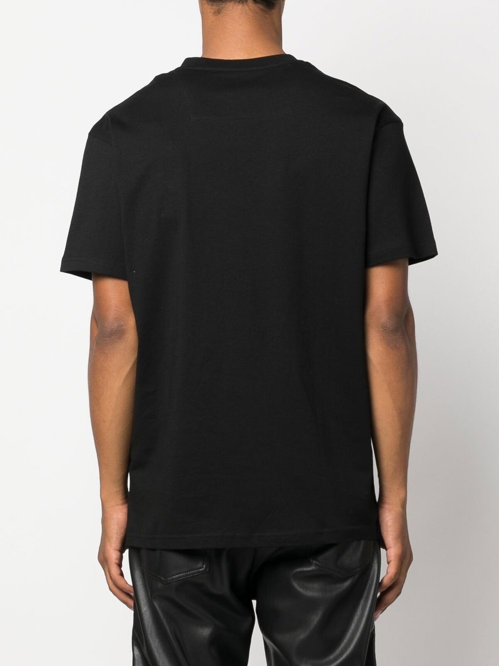 logo-plaque V-neck T-shirt - 4