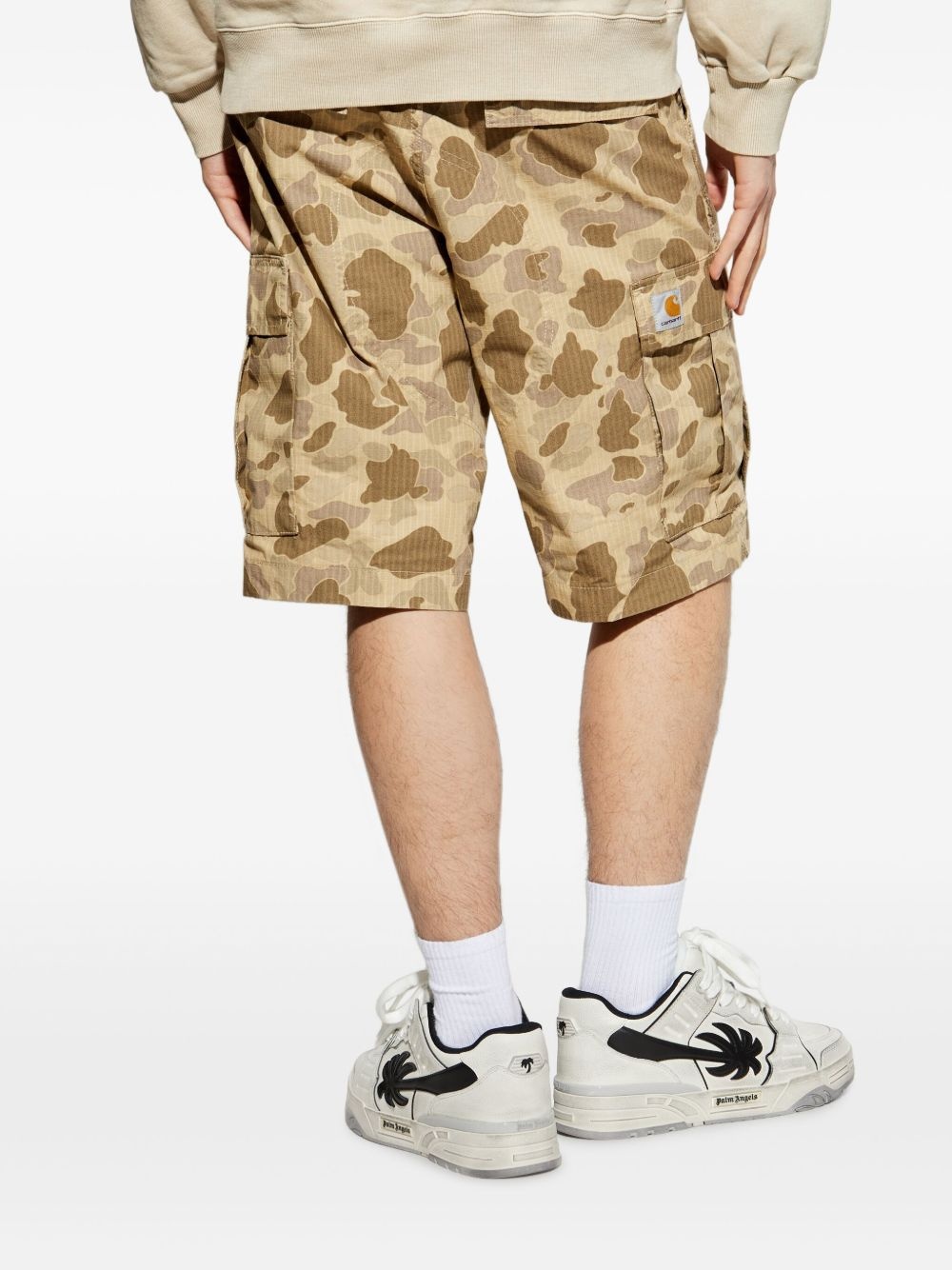 camouflage-pattern cargo shorts - 4