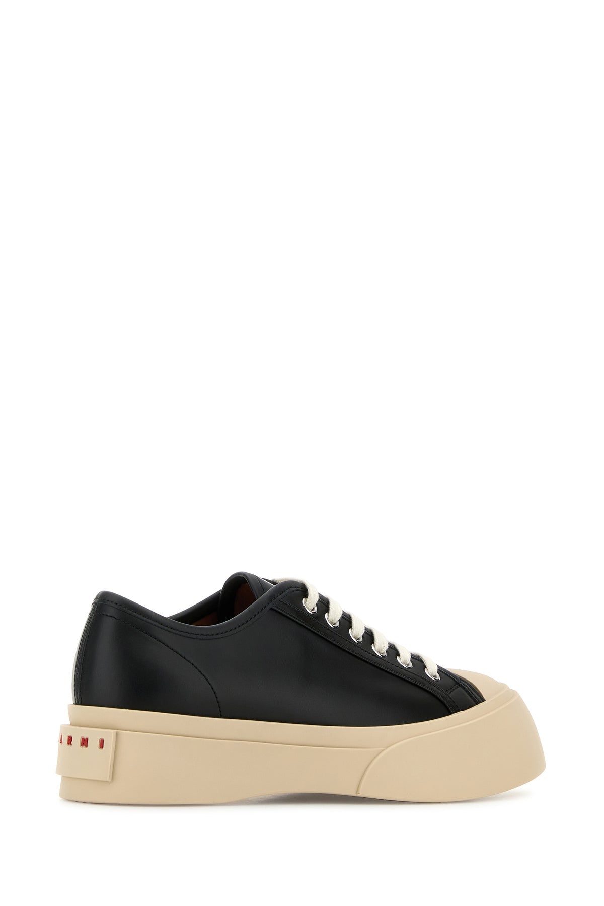 Black leather Pablo sneakers - 3