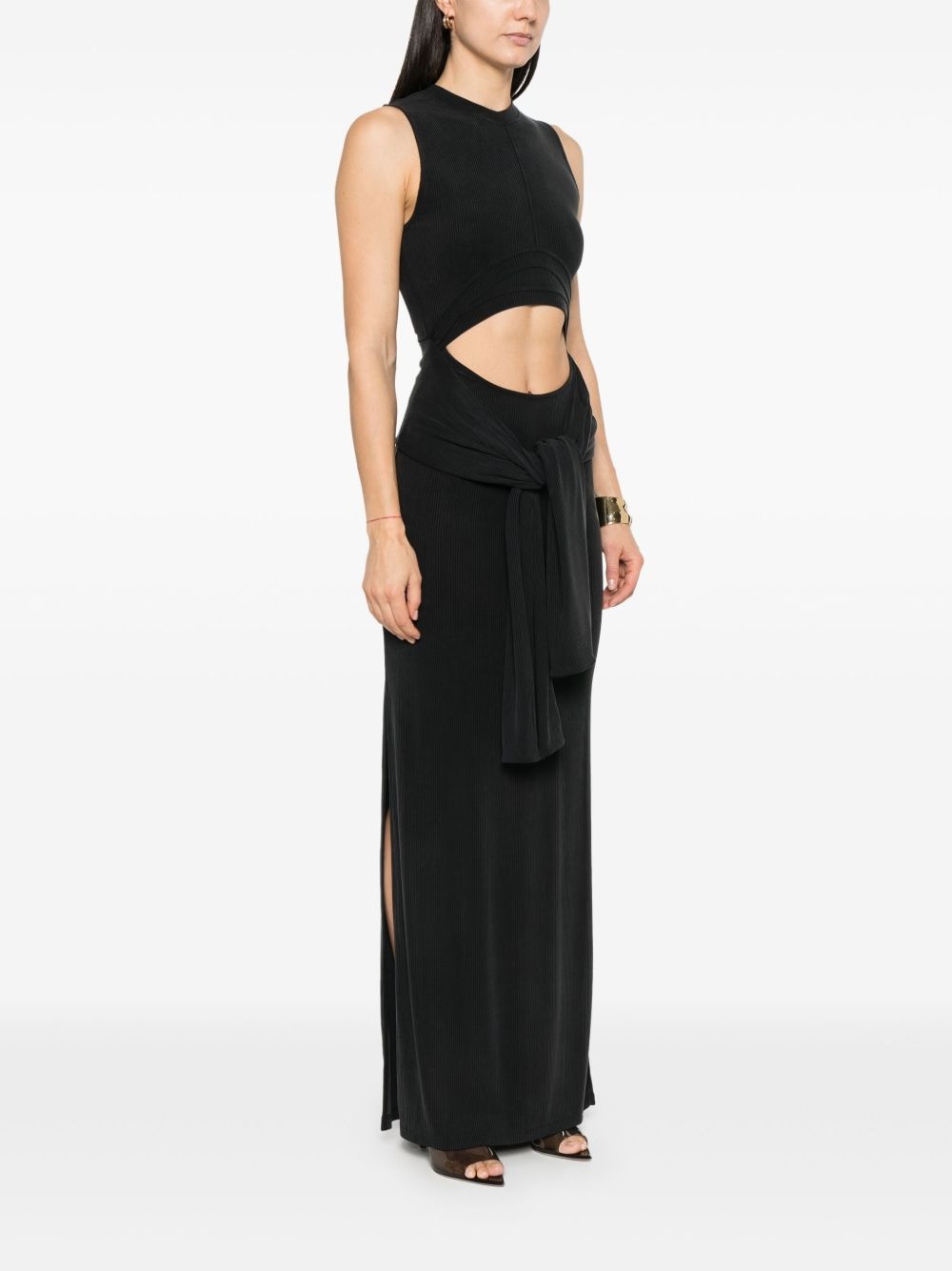 ribbed maxi dress - 3
