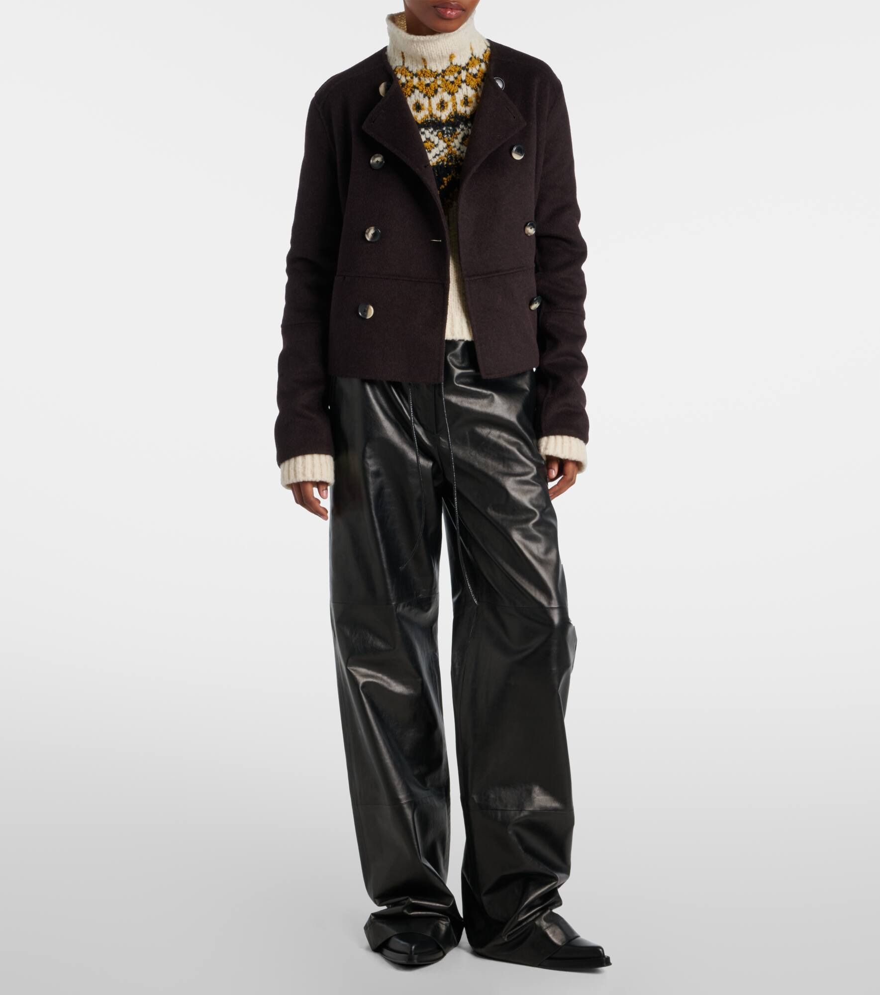 Courtney double-breasted wool-blend jacket - 2