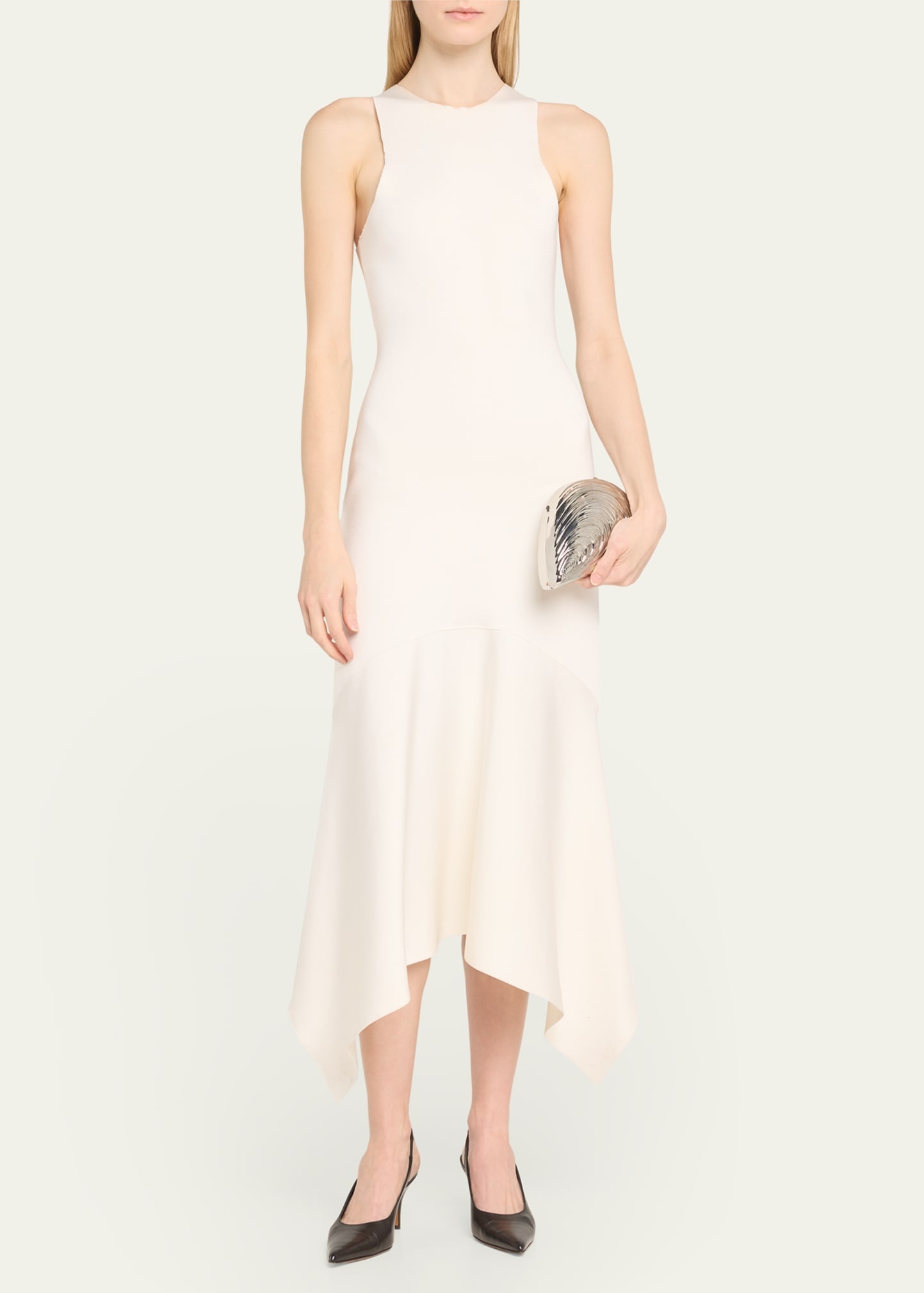 Bridget Metal Oyster Shell Clutch Bag - 5
